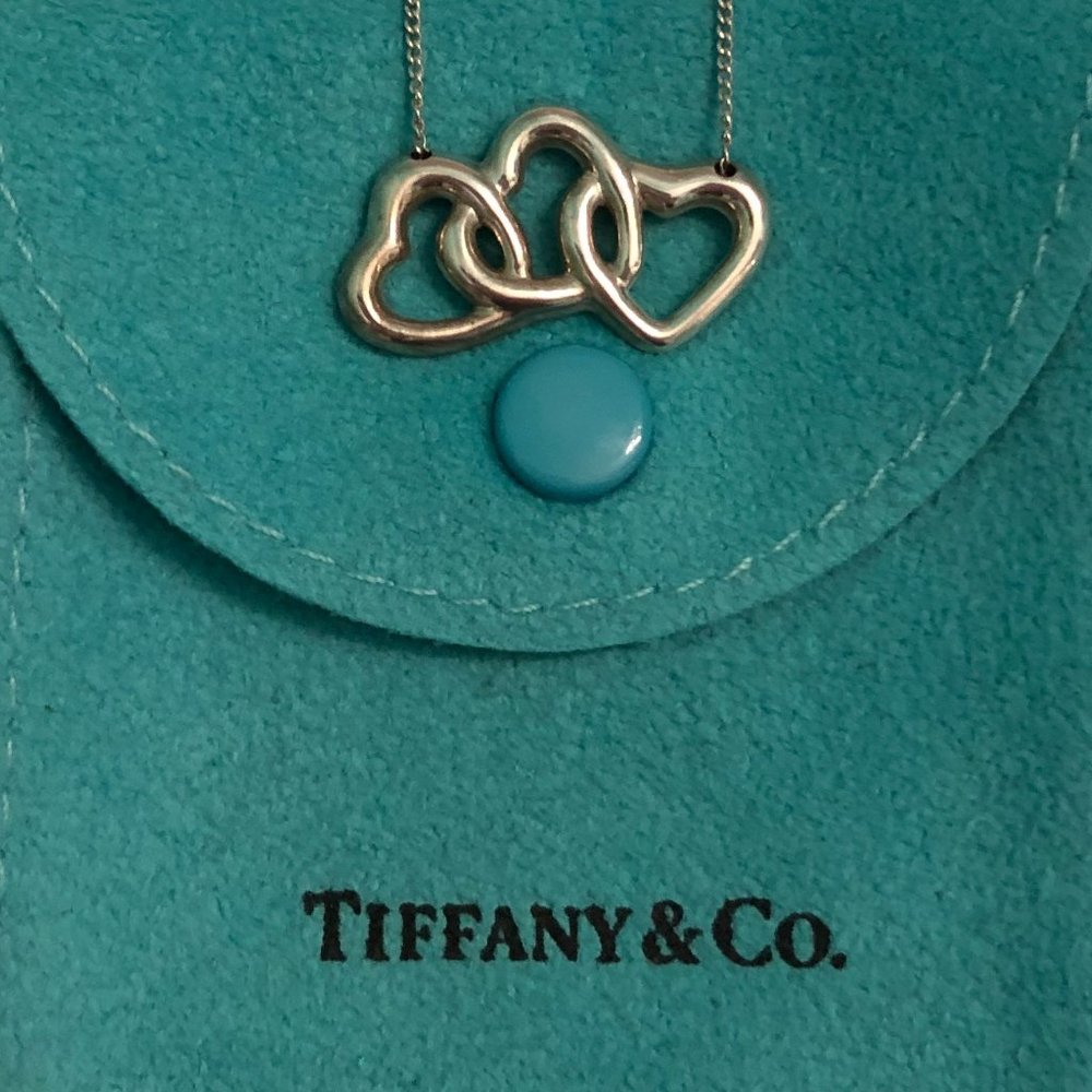 Tiffany Three Heart Necklace